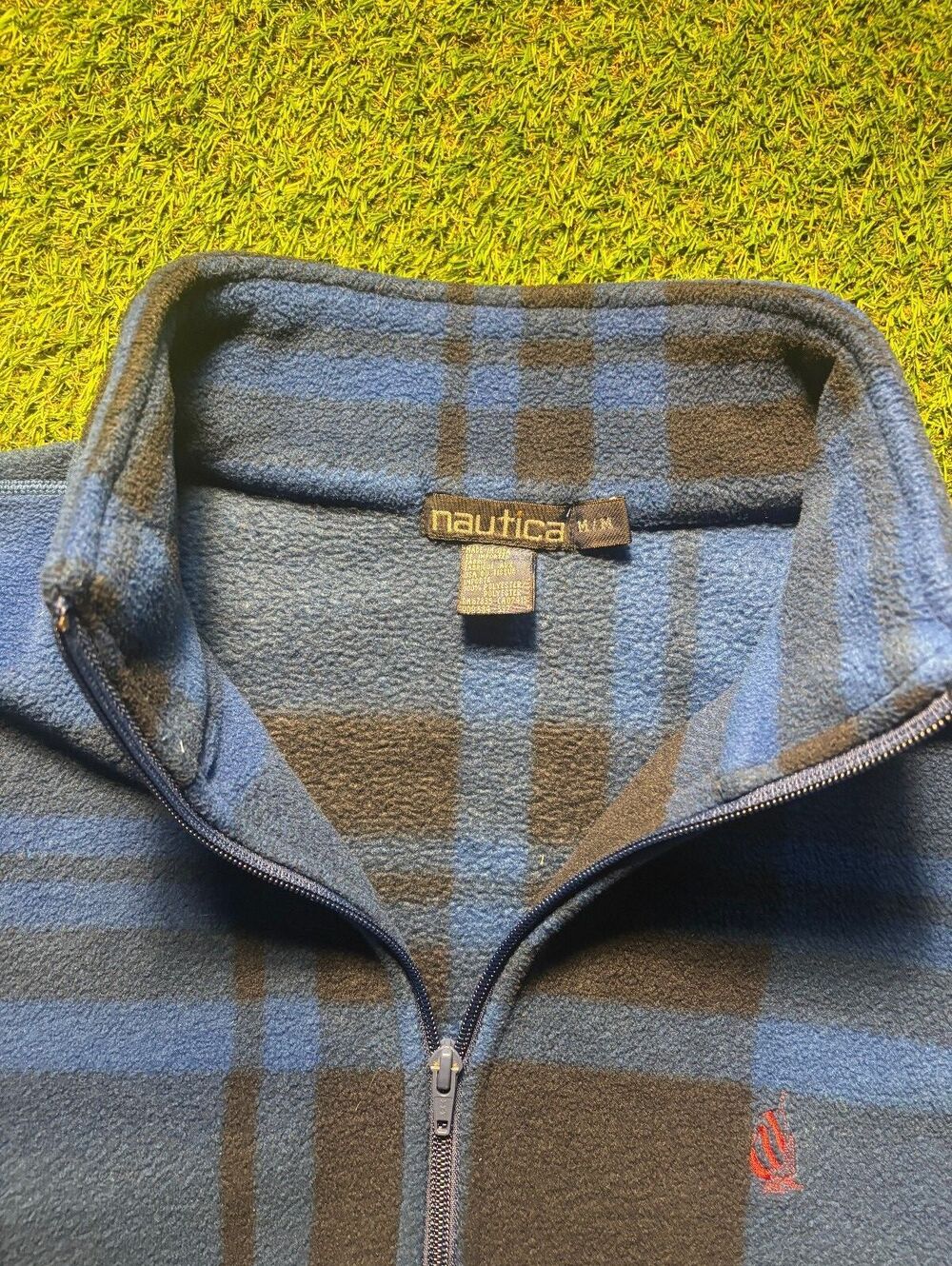 90s nautec fleece Nautica quarter zip